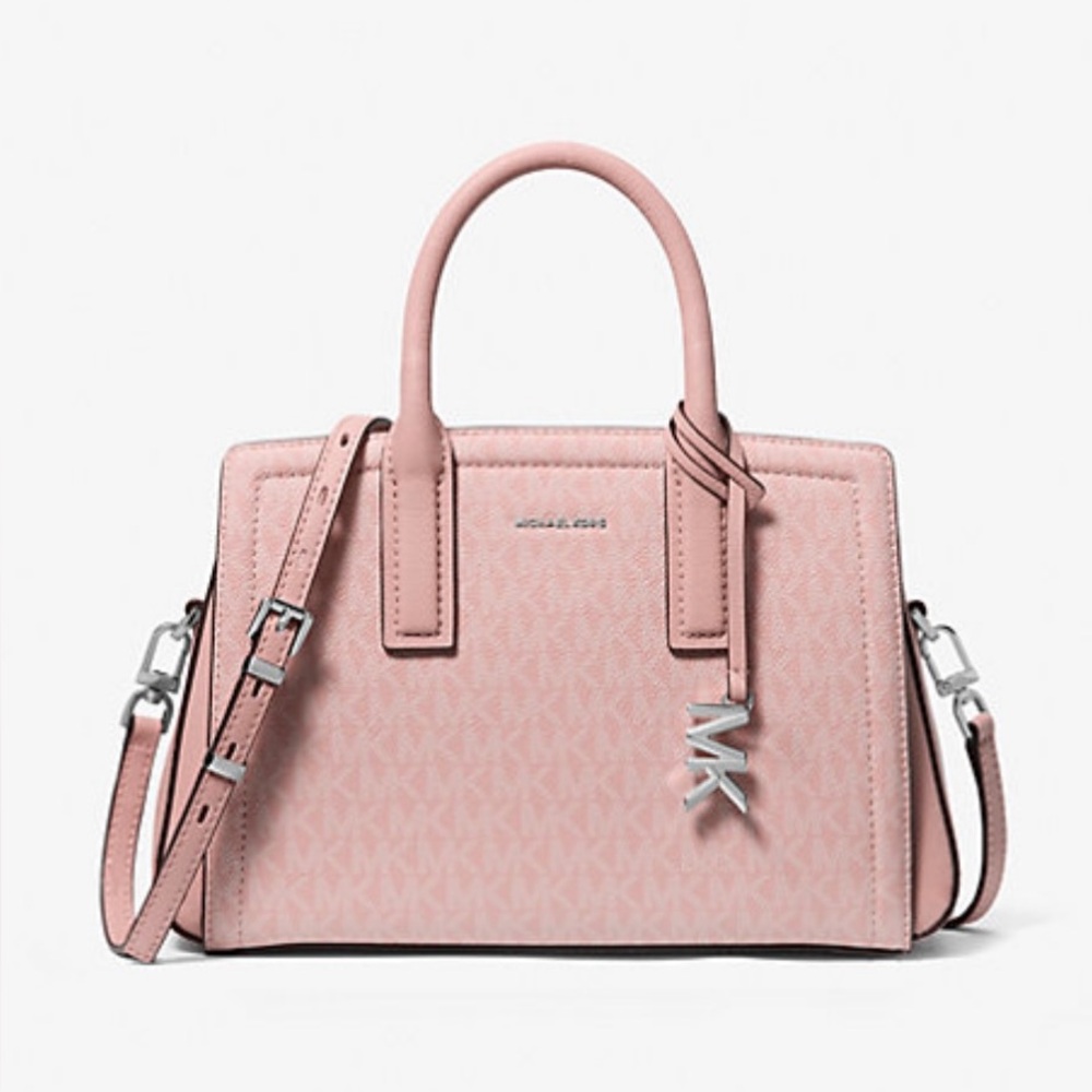 Michael Kors Laila Small Signature Logo Satchel | NWT